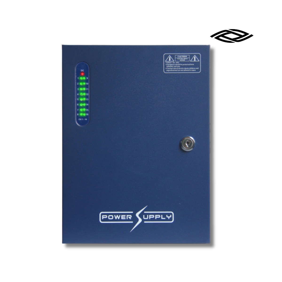 12V 20A 18-Way CCTV Power Supply Box with LED Status Indicators