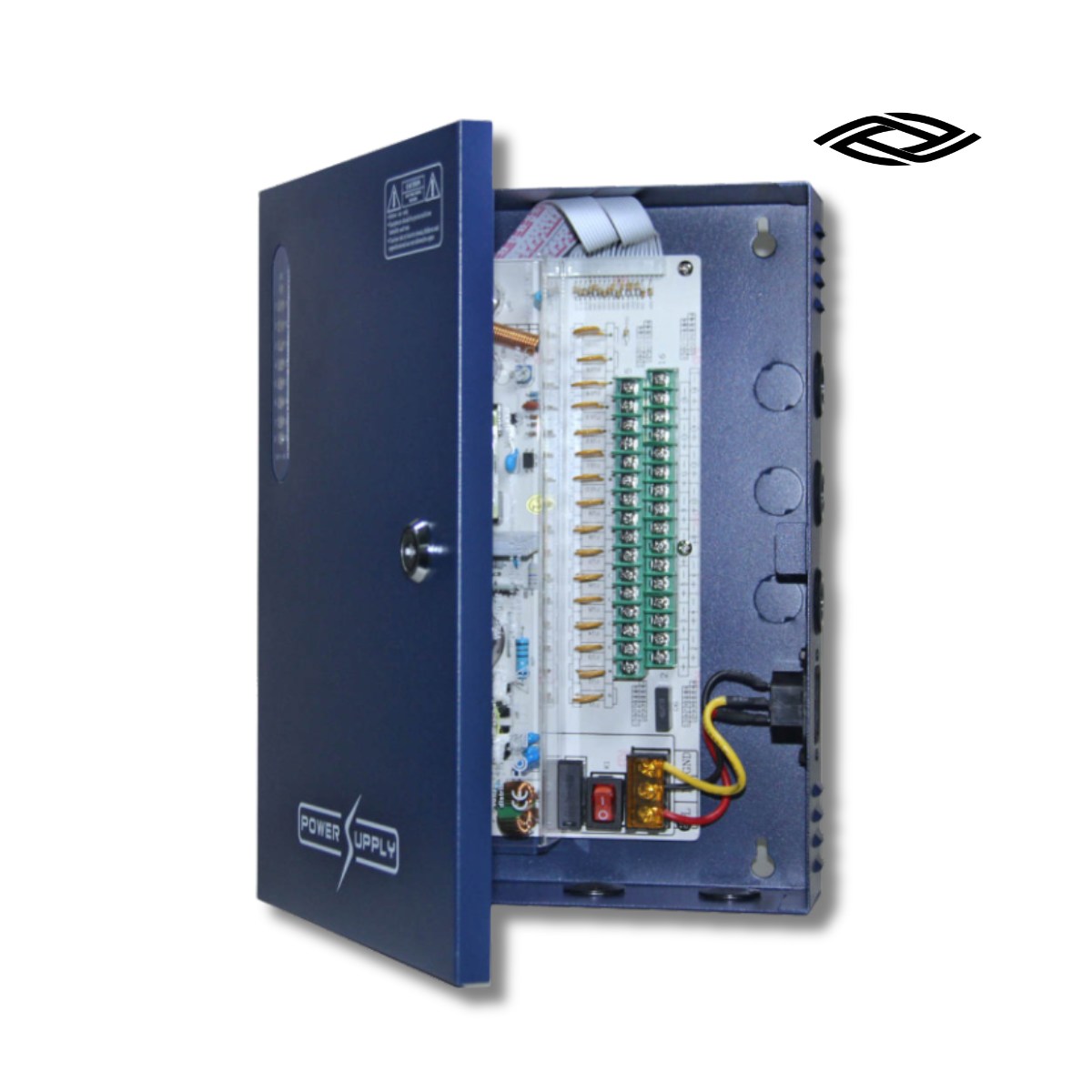 12V 20A 18-Way CCTV Power Supply Box with LED Status Indicators