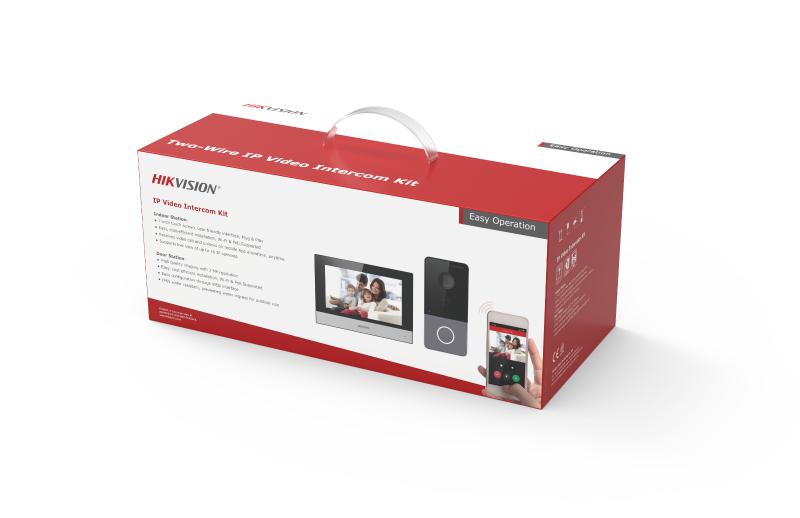 Hikvision DS-KIS603-P Video Intercom Villa Door Station Kit with 7″ Touch Screen