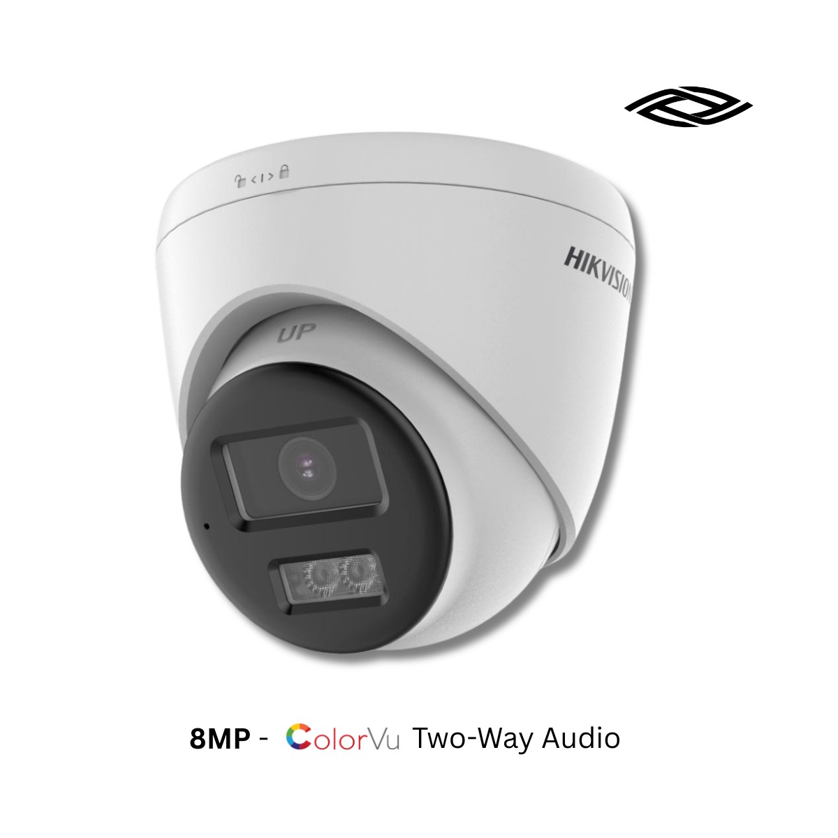 Hikvision DS-2CE78U0T-LTS 8MP 4K ColorVu Two-Way Audio Turret CCTV Camera