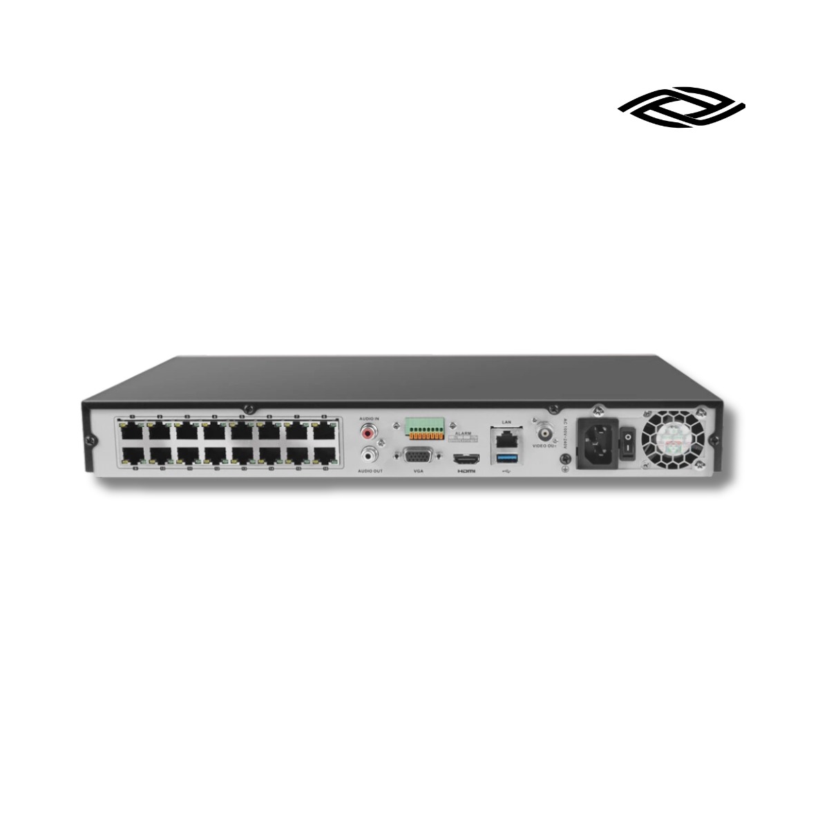 Hikvision DS-7616NXI-K2/16P 16 Channel 16 PoE AcuSense NVR – 2 SATA