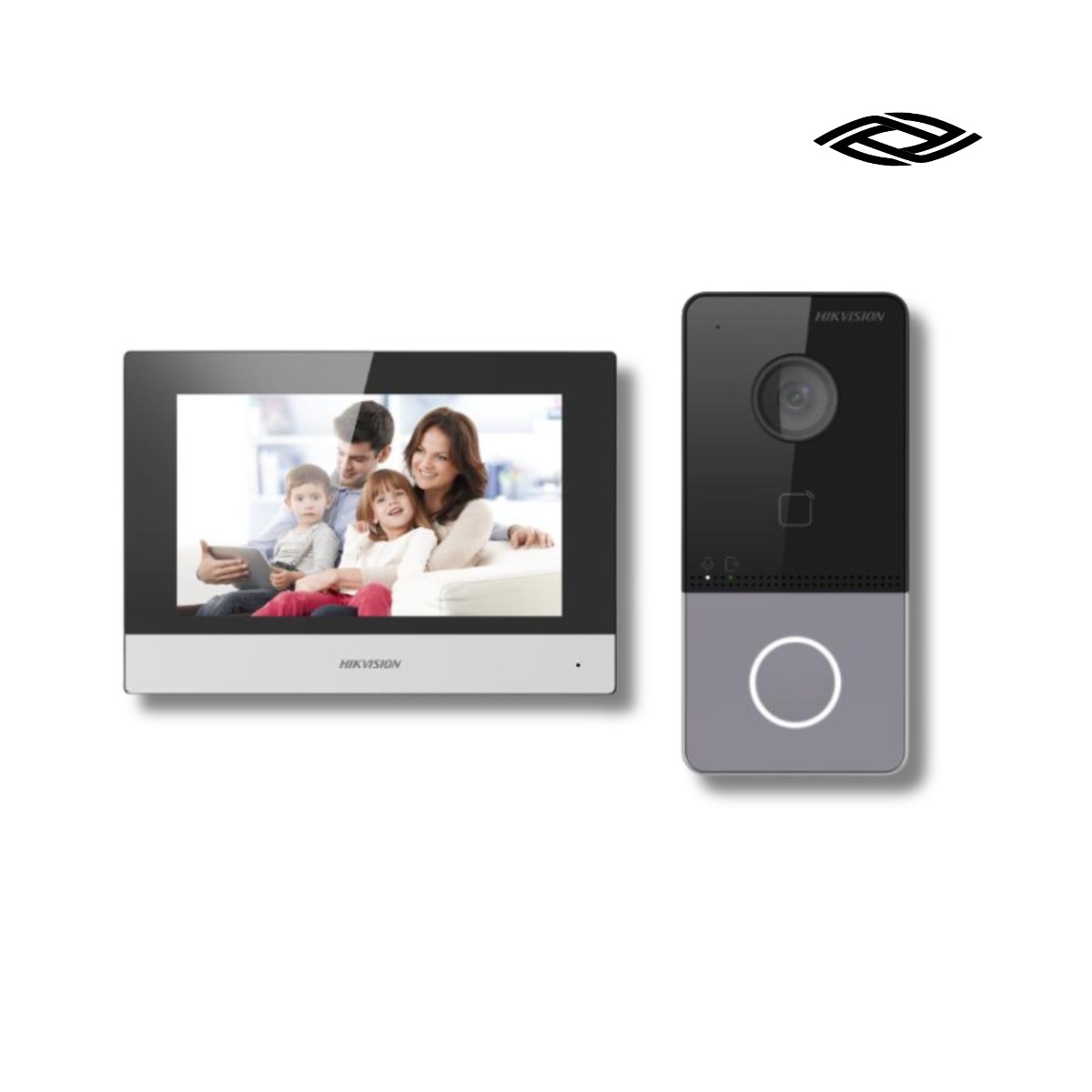 Hikvision DS-KIS603-P Video Intercom Villa Door Station Kit with 7″ Touch Screen